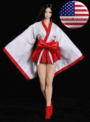 1/12 Japanese Kimono Miko Skirt Set For 6" TBLeague PHICEN Female T01 T03 Figure