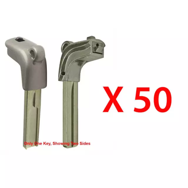 New Uncut Smart Emergency Key Blade Insert  80K Replacement for Lexus (50 Pack)