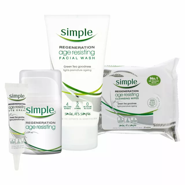 Simple Regeneration Age Resisting - Night Cream/Eye Cream/Wipes/Face Wash