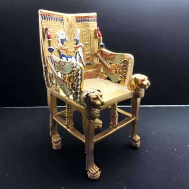 Ancient Pharaonic Antiquities King Tutankhamun's Chair an Antique Egyptian BC