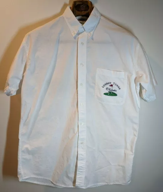 Acme Clothing Warner Brothers Looney Tunes Golf Button Up Shirt Men's Size Small