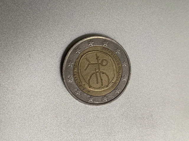 Pièce rare de 2 euros - Commémorative république française - UEM 1999 -2009