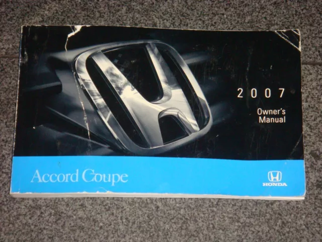 2007 Honda Accord Coupe Owners Manual