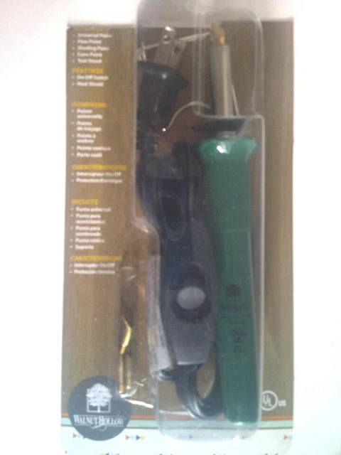 Quemador de madera creativo 7" de largo herramienta soporte escudo térmico punto universal