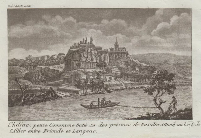 Chiliac Dptm. Haute Loire Original Aquatinta Breton 1800