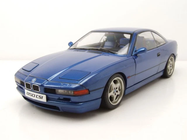 BMW 850 Csi E31 1990 Bleu Maquette de Voiture 1:18 Solido