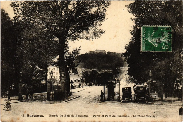 CPA Suresnes Porte et Pont de Suresnes (1314898)