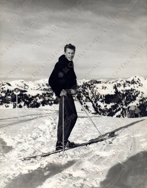 WASSERNGRAT Vittorio Emanuele IV Savoia sciatore Fotografia