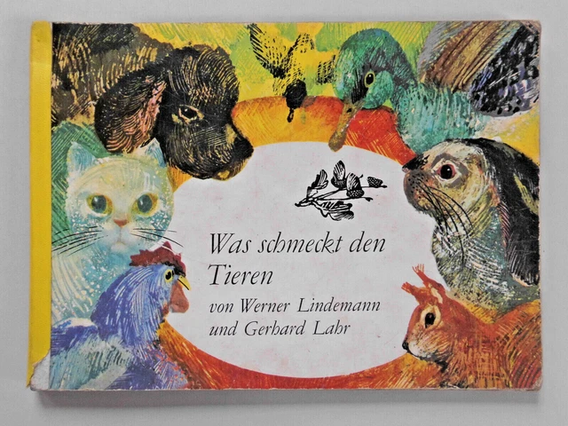 WAS SCHMECKT DEN Tieren Kinderbuch Pappbuch Bilderbuch DDR 1974 EUR 5 ...