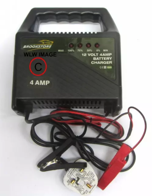 12V 4 Amp Portable Automatic Car Motorcycle Boat Lead Acid Battery charger 2