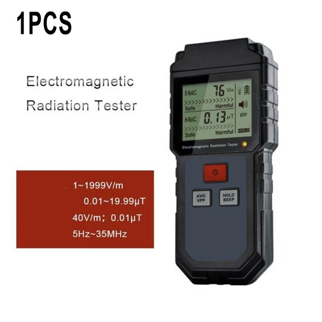 Practical Radiazione Rilevatore Elettromagnetico ABS Digitale Emf Geiger Metro