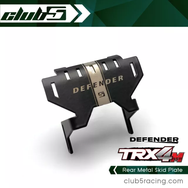 Rear Metal Skid Plate for TRX-4M D110 Defender