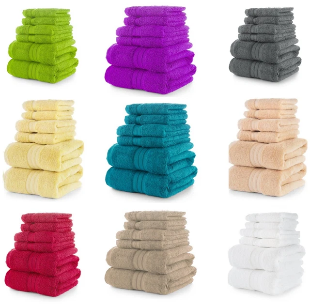 100% Egyptian Cotton Bath Towels 800GSM Soft Luxury Face Hand Jumbo Bath Sheets