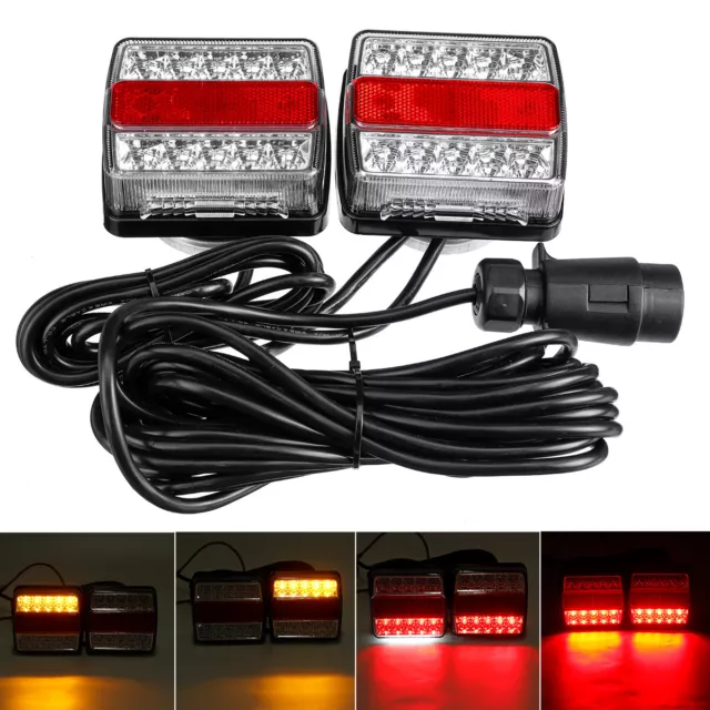 15 Led Trailer Light Kit,License Plate Light,5-Function Boat Truck Trailer Lamp 2
