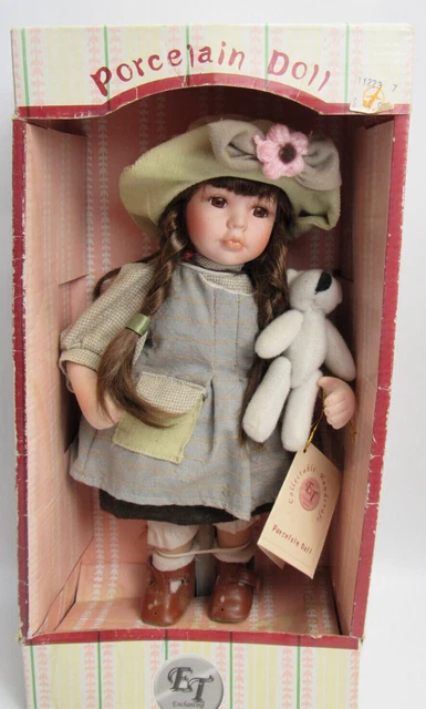Vintage Enchanting Treasures Limited Edition Collectable Porcelain Doll 12" Tall
