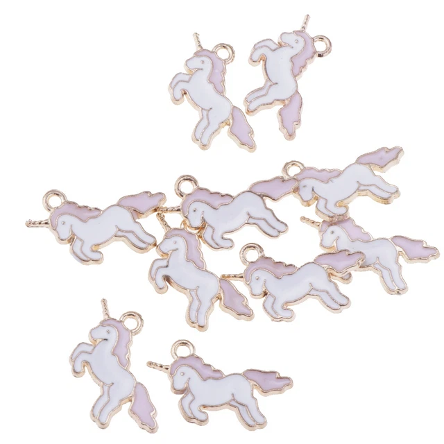 10 Stück Einhorn Charms Anhänger Erkenntnisse Perlen Schmuckherstellung