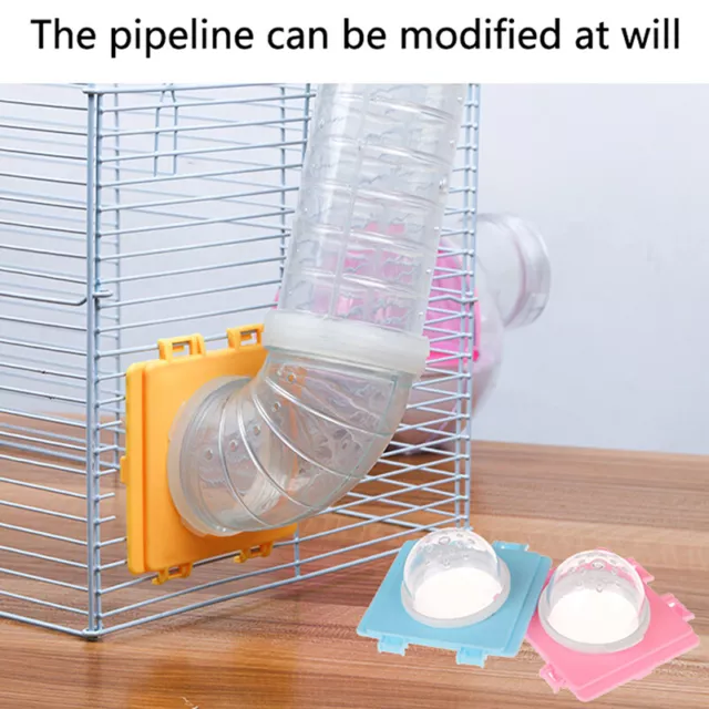 Hamster Tunnel Cage Tunnel External Pipe Interface Fitting Small Pet Toy Cag-uh