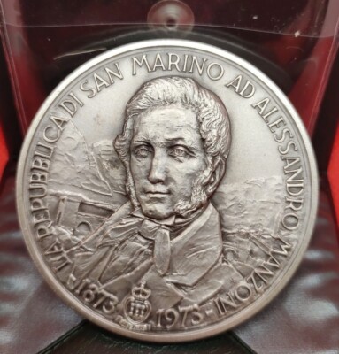 MEDAGLIA REPUBBLICA SAN MARINO 1973 ALESSANDRO MANZONI INC JOHNSON 