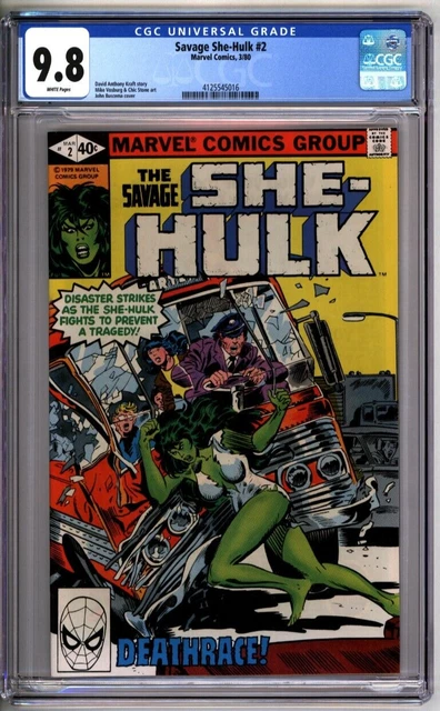 Savage She-Hulk 2 CGC Graded 9.8 NM/MT White Marvel Comics 1980