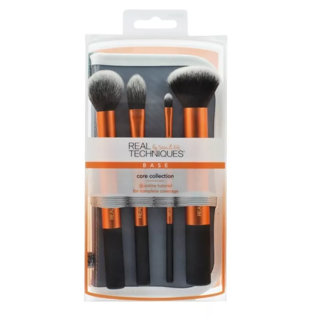 Real Techniques Cosmetic Professional Makeup Brushes Core Collection Set Kit New