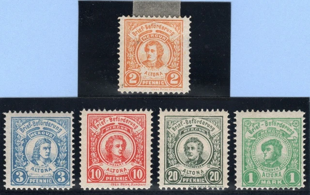 DEUTSCHLAND STADTPOST ALTONA C6/10 **/(*) Verkehrs-Anstalt = HAMBURG CITY MAIL