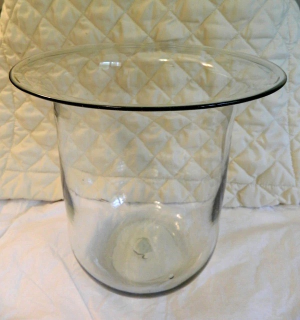 PARTYLITE GLASS LARGE Hurricane Candle Holder Replacement NIB (Verona