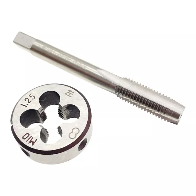 M10x1.25 Thread Tap & Die Set LH Left Hand HSS M10 x 1.25 TapDieSet Metric TOOL