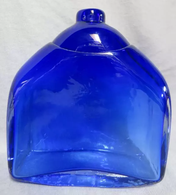 Beautiful vintage cobalt blue studio art glass vase by Aussie Saabi Forrester