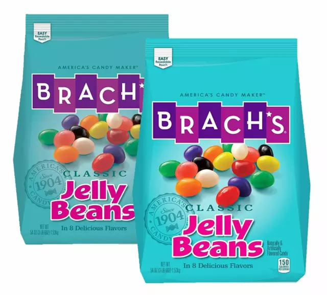 Brach's Classic Jelly Beans Assorted Flavors, 3.38 Pound Pack of 2