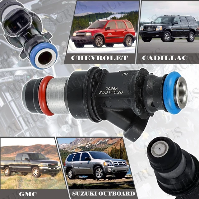 X8 OEM DELPHI Fuel Injectors for 2001 2002 2003 GMC Sierra 1500 HD 6.0L