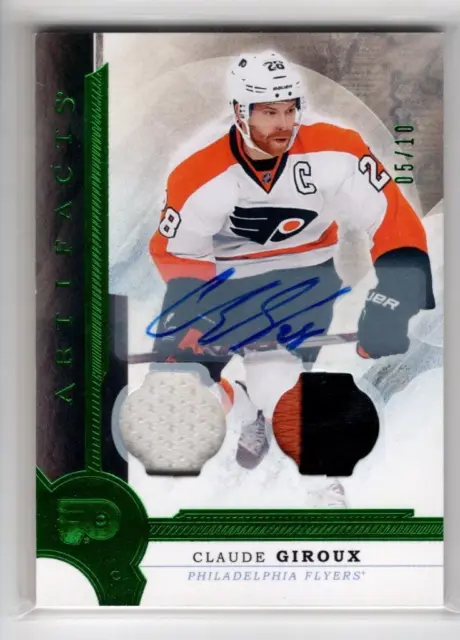 Claude Giroux 2012-13 Leaf Certified Stars Game Used Fight Strap 5/5 Flyers