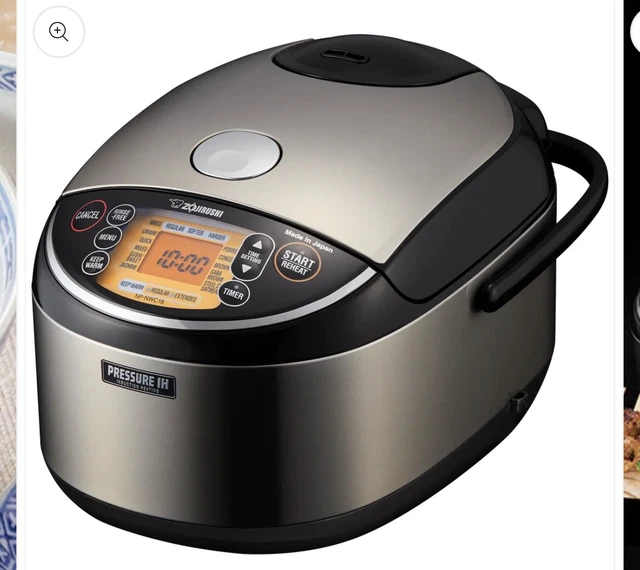 Zojirushi NP-NWC10XB Pressure Induction Heating Rice Cooker & Warmer, 5.5 Cup