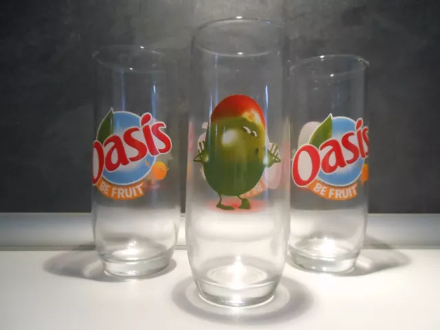 6 Magnifiques  Verres Oasis Model N°2 Be Fruit Haut Neufs !!!