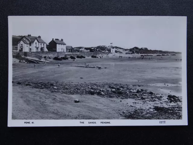 Cymru PENDINE The Sands c1940s RP Postcard by Frith