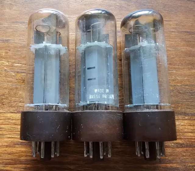 3pcs Mullard EL34 6CA7 Power Tubes Xf1 Date Codes 3pcs Mullard EL34 6CA7 Power Tubes Xf1 Date Codes