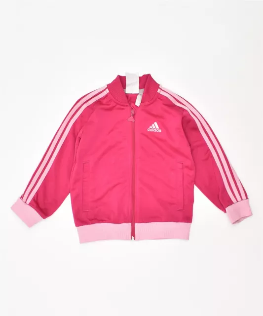 Giacca Top Tuta Ragazze ADIDAS 18-24 Mesi Rosa Poliestere CE02