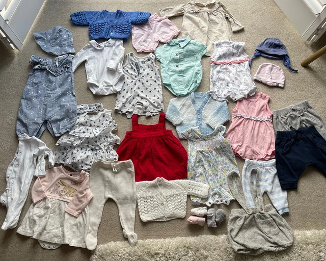Pacchetto bambina 0-3 mesi Zara Ralph Lauren Leggings White Company e altri