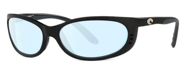 Costa Del Mar Fathom Herren Oval Designer Blau Licht Blockieren Brille Schwarz