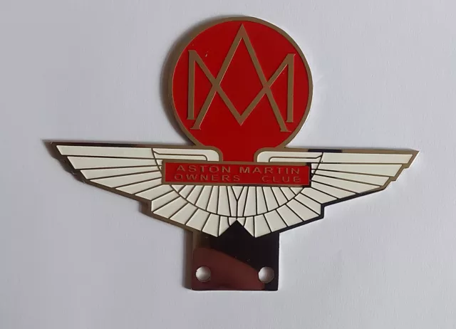 Aston Martin Owners Club Motor Automobile Car Badge Enamel Emblem