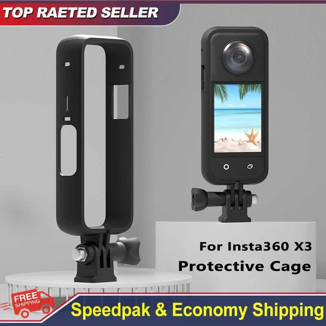 Plastic Frame Cage Action Camera Rig Soft Frame Case Accessories for Insta360 X3