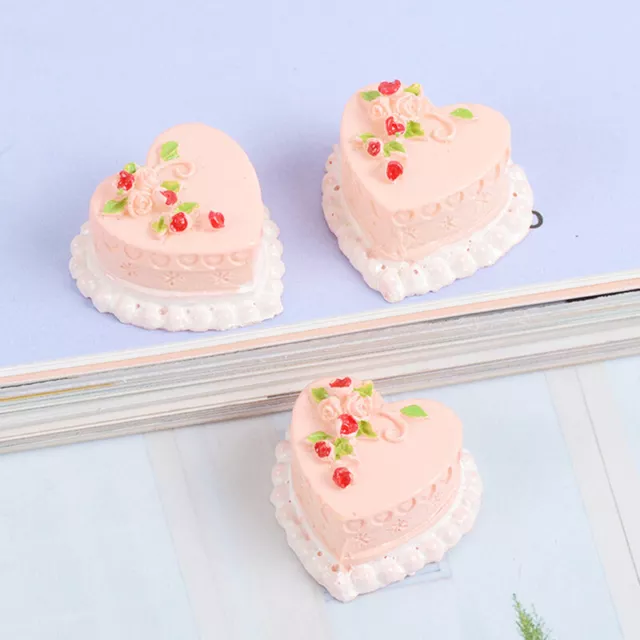 5pcs Miniature Dollhouse 1/12 Birthday Cake Re-ment Pretend Food Kitchen ToEL