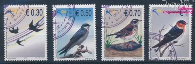 Briefmarken Kosovo 2010 Mi 170-173 gestempelt Vögel (10346710