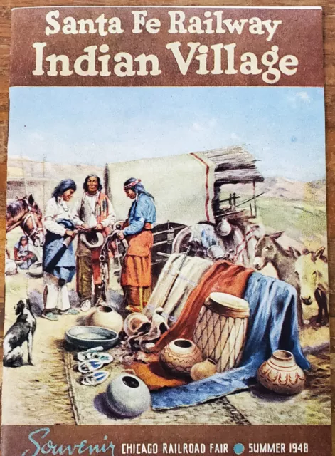 Santa Fe Railway, Indian Village, Chicago Railroad Fair, 1948