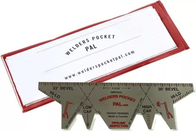 WELDERS POCKET PAL Pipeline Inspection Model - Welding Gauge/Tool for Welders