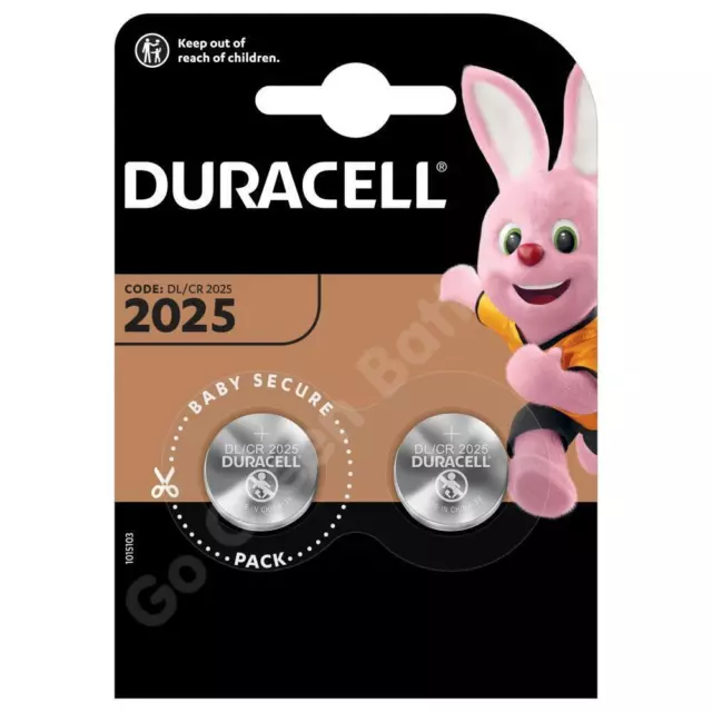 Duracell CR2032 | 2025 | 2016 | Battery Coin Cell Button 3v Lithium Original 2