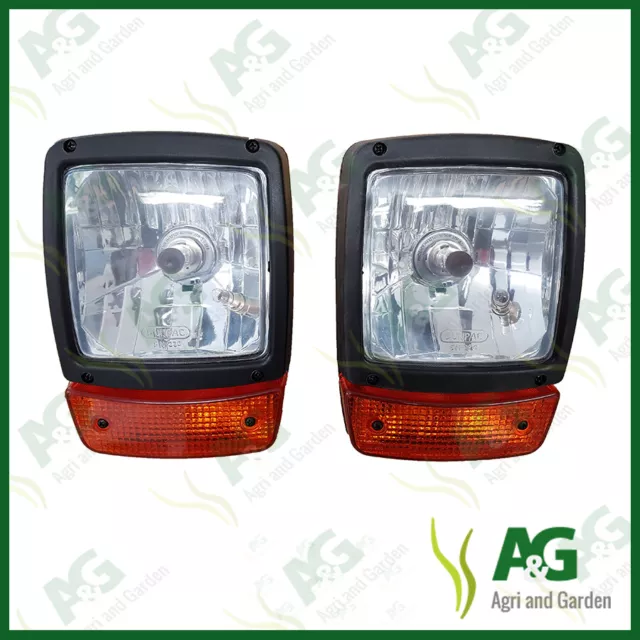 Headlamp New Type, suits JCB Fastrac, Digger, Forklift (Pair)