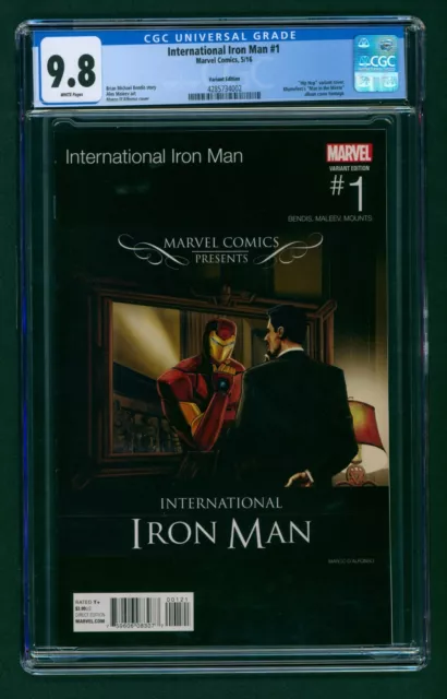 International Iron Man #1 (2016) Hip Hop Variant CGC 9.8 White Pages! Rhymefest!