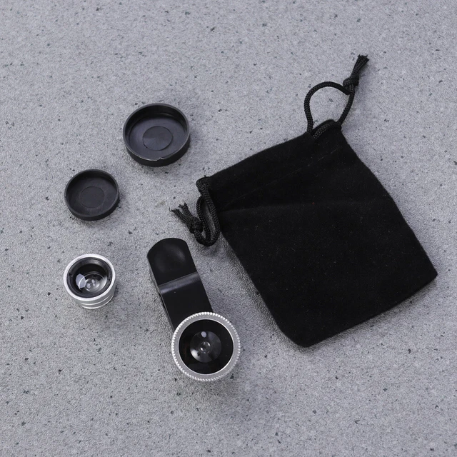 Objectif 2-en-1 Pour Smartphone : Grand Angle 0.45x + Macro 15x - Compatible IPhone, Android Et Tablettes