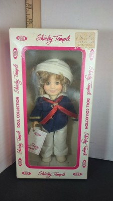 Shirley Temple Ideal Doll 8 in. New in box. Sailors outfit. Captain January film