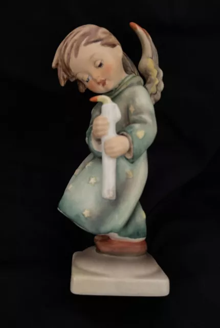 Vintage Goebel Hummel Figurine, Heavenly Angel Holding Candle, 21/0, 1969-1978